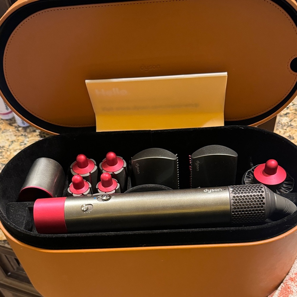 Dyson Hair Styling Set with Pink and Gray